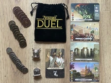 7 WONDERS DUEL BUNDLE / 5 PROMOS + METAL COINS + MINERVA & MILITARY PAWNS + BAG