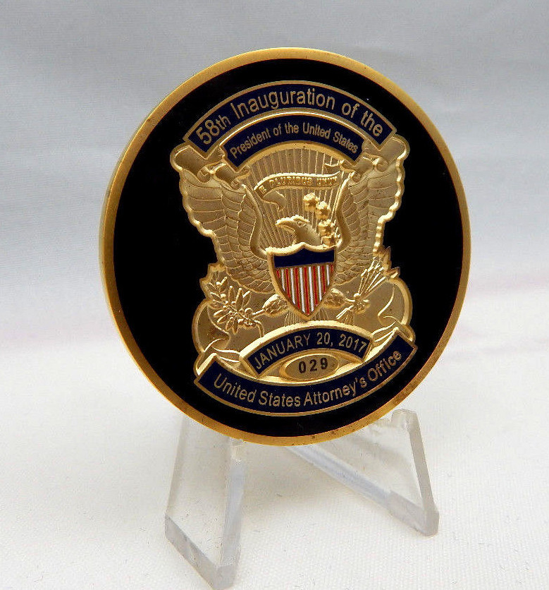 58th INAUGURATION OF THE PRESIDENT 2017 COIN BY THE U.S. ATTORNEY'S
