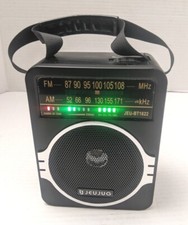 JEUJUG Portable AM FM Radio, Bluetooth 5.0 Radio 5 Watts Loud Speaker,FM Radio