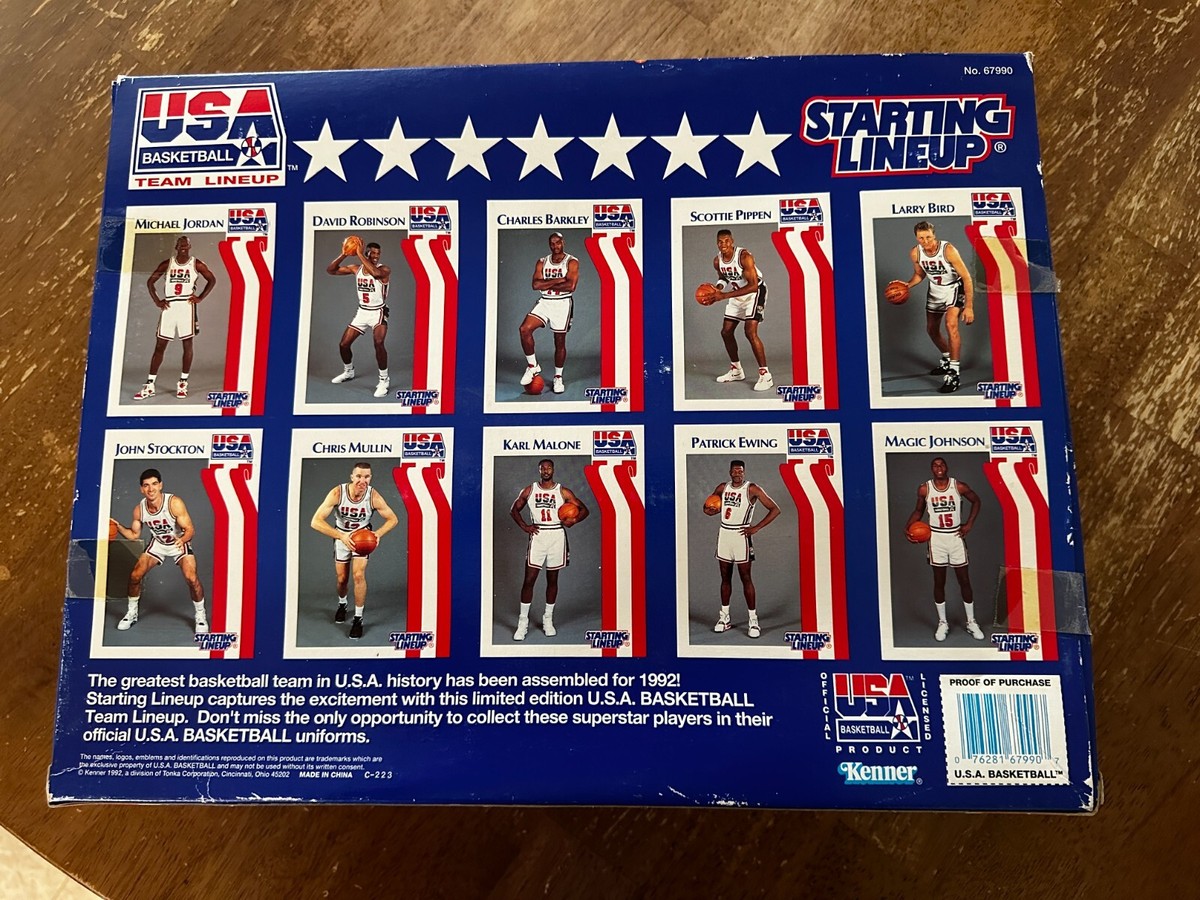 1992 NBA Olympic Dream Team Starting Lineup SLU USA