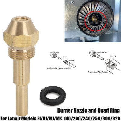#ad For Lanair 9 5 Waste Oil Heater Nozzle W Quad Ring Models FI MX MI HI Models $13.79