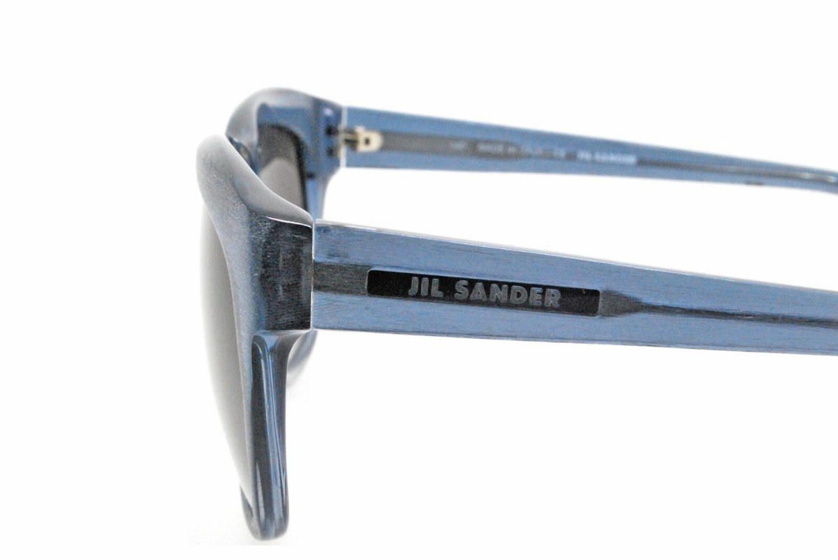Jil Sander JS643S 065 Sunglasses Blue Gray Frames Only 53-19-140 Italy READ New Authentic Jil Sander S643S 065 Blue Gray Italy Plastic  main image 2