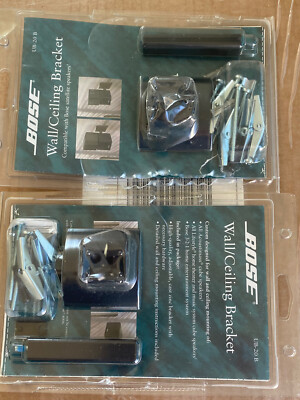 2 X  open box Original bose ub 20 wall ceiling bracket Black In Color