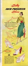 Selby Shoes  Print Ad 1948 Ephemera Wall Art Decor Arch Preserver Grecian Dee