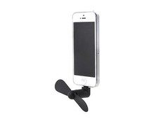 Kikkerland BLACK iPhone Mini Super Fan Fits iPhone 5/6 Portable Travel Fan US108