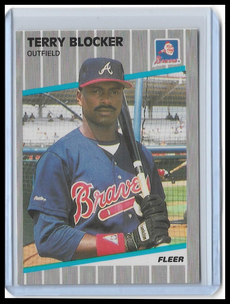1989 Fleer Glossy - Terry Blocker #589 (RC)