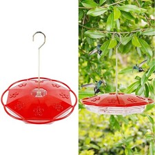 16 oz Hanging Hummingbird Feeder Outdoor Garden Nectar Feeder with Perches