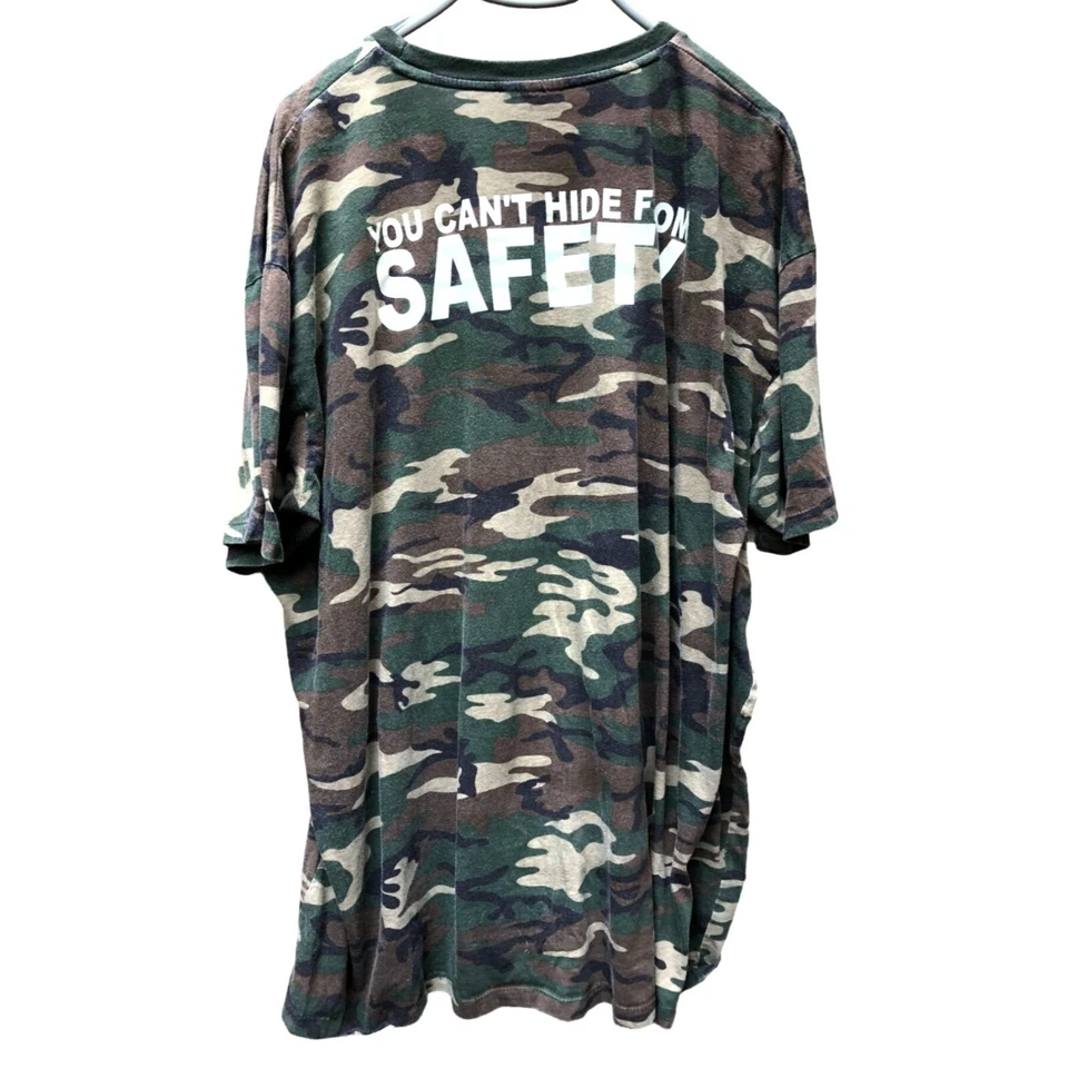 Camiseta camuflada de manga corta District Threads para hombre talla 4X "No puedes esconderte de la seguridad" Foto 3 de 4