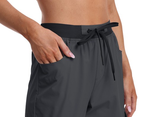 Women Outdoor Hiking Capri Cargo Pant Quick Dry Lightweight Casual Walking Pant - Picture 82 of 96