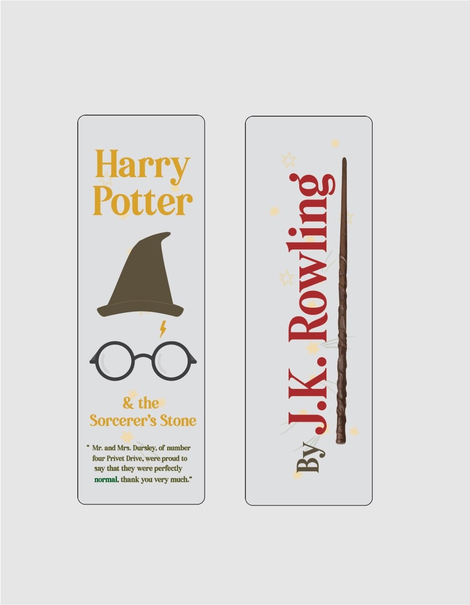 HP and the Sorcerer's Stone by Rowling Bookmark Set UK