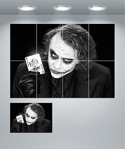 A3 A2 The Joker Heath Ledger Black /& White Poster A0 A1 A4 Sizes