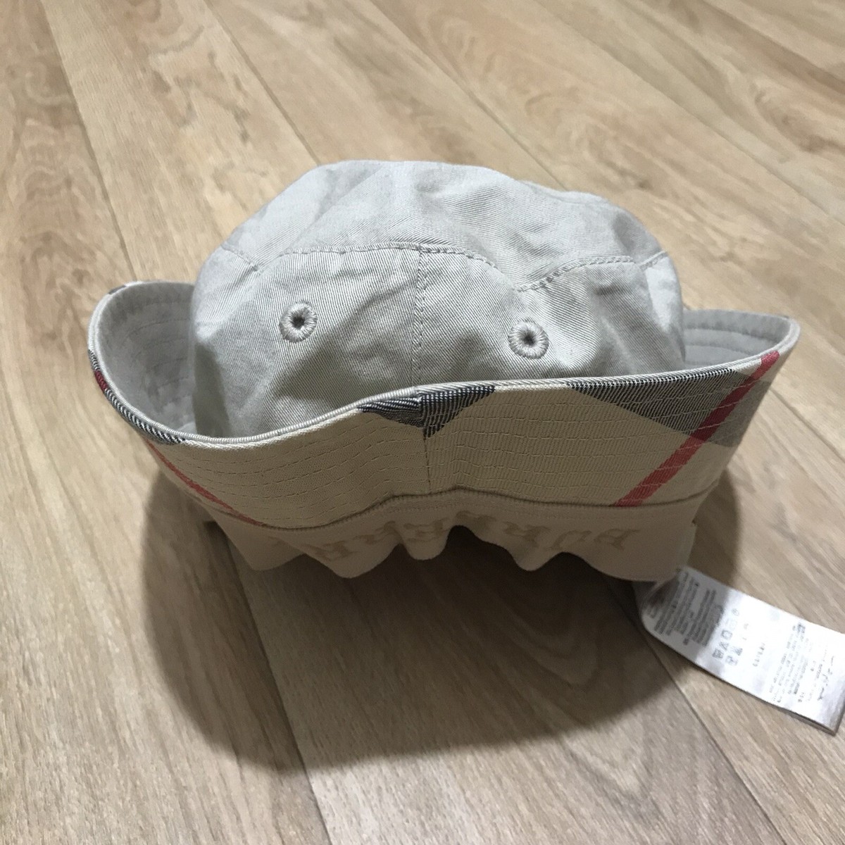 Burberry London Bucket Hat Kids Nova Check girl boy cotton
