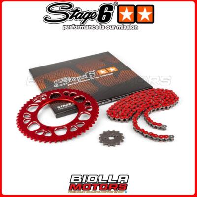 S6-2119333/RE CHAIN KIT 13X53 - 420 STAGE6 ALUMINUM CNC RED DERBI SENDA DRD X-TREM