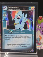 My Little Pony CCG "Rainbow Dash, Element of Loyalty" #f12 FOIL ALT Canterlot