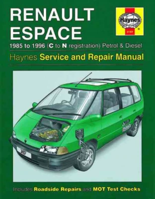 Renault Espace 1985-1996 Haynes Manual de taller Servicio Reparación Gasolina... - Imagen 1 de 4