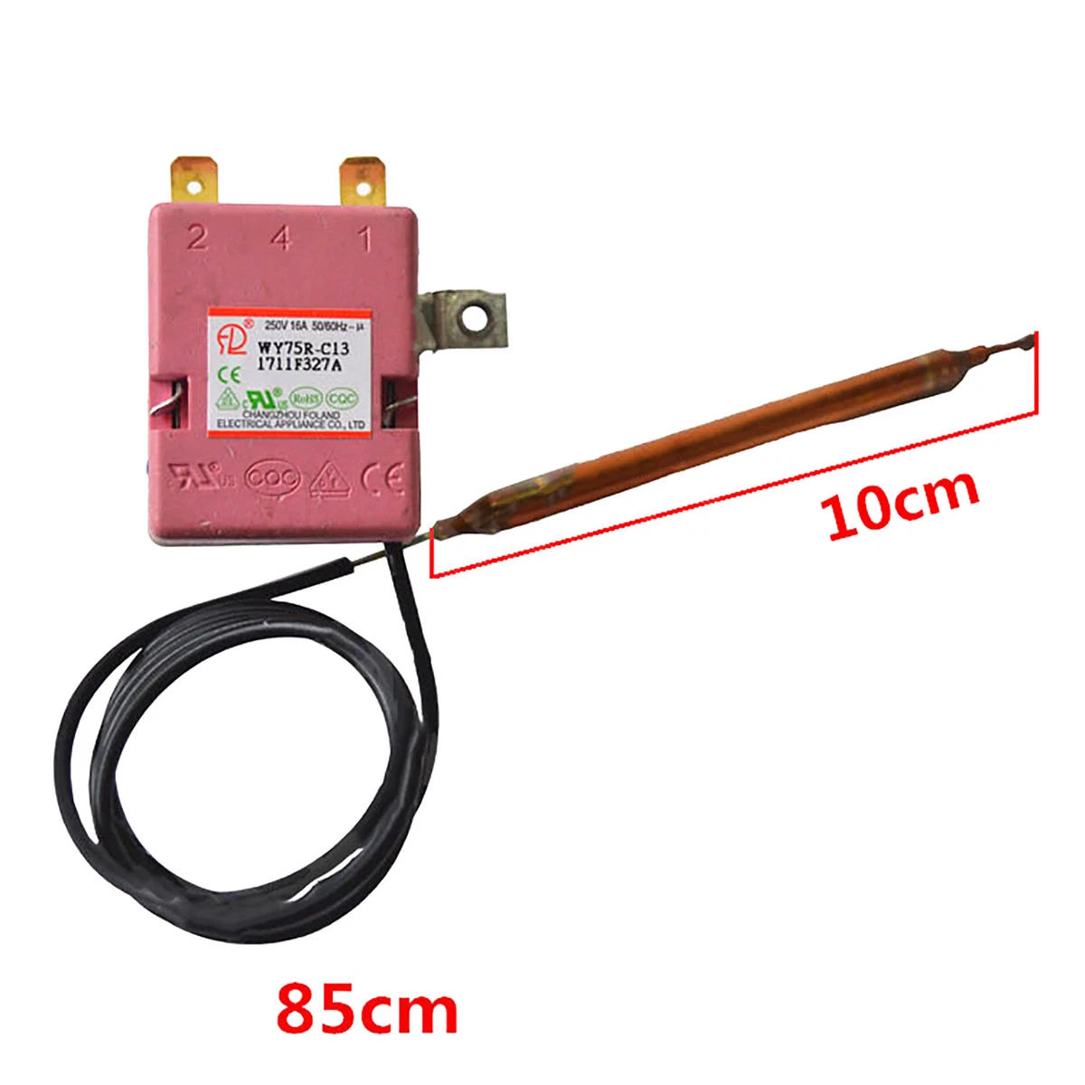 Electric Water Heater Thermostat Switch Adjustable 75 Degree for