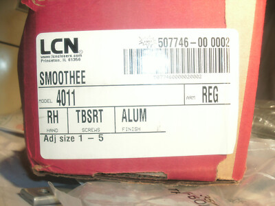 LCN 4011 SMOOTHEE RH SURFACE MOUNTED DOOR CLOSER ALUMINUM FINISH