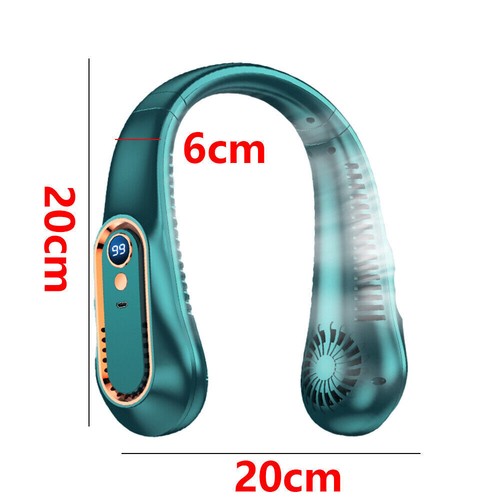 NEW Neck Fan USB Portable Fan Rechargeable Portable Cooler Neckband Bladeless UK - Picture 33 of 107