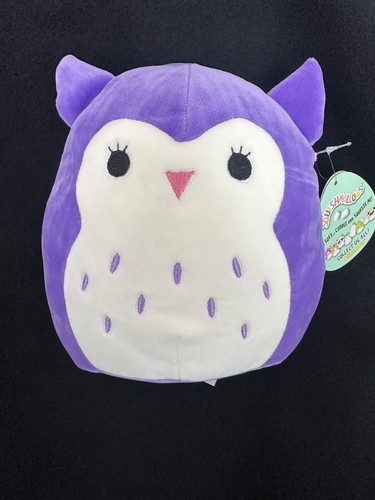 Squishmallow Purple White Owl Plush 2019 8" - Picture 1 of 4