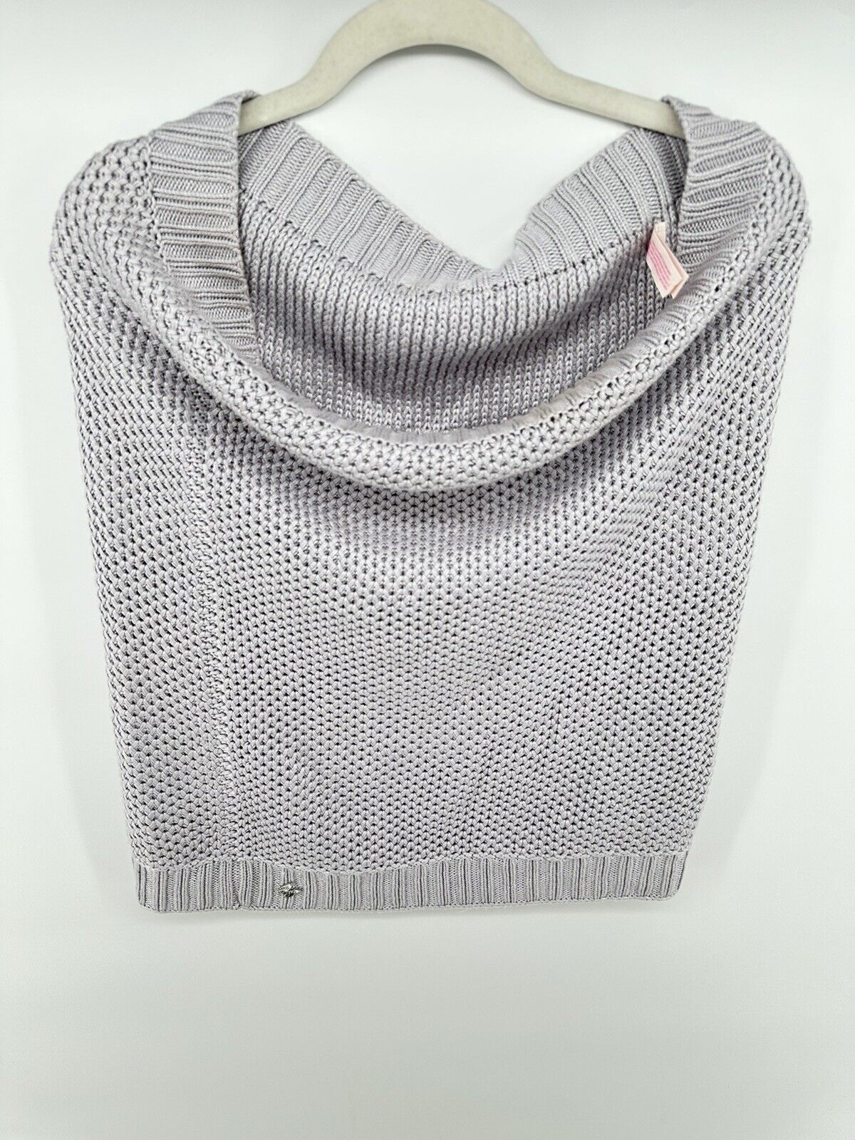 Victoria's Secret PINK Gray Crochet Knit Cozy Win… - image 1