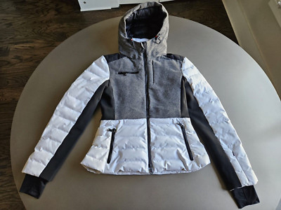 Erin Snow Black, Grey & White Ski Jacket; Wool and Nylon; Size = 4; Stunning!