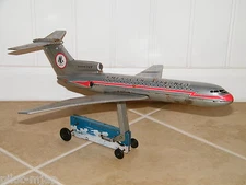 RARE! ANTIQUE: NGS AMERICAN AIRLINES BOEING 727 TIN AIRPLANE, LITHO, AIRLINE