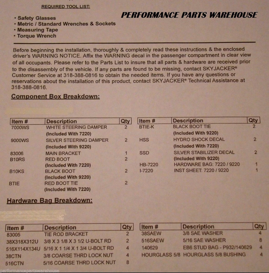 KIT AMORTIGUADOR ESTABILIZADOR DIRECCIÓN DELANTERA DOBLE 67-91 CHEVY GMC TRUCKS BLAZER SUBURBANO Foto 3 de 4