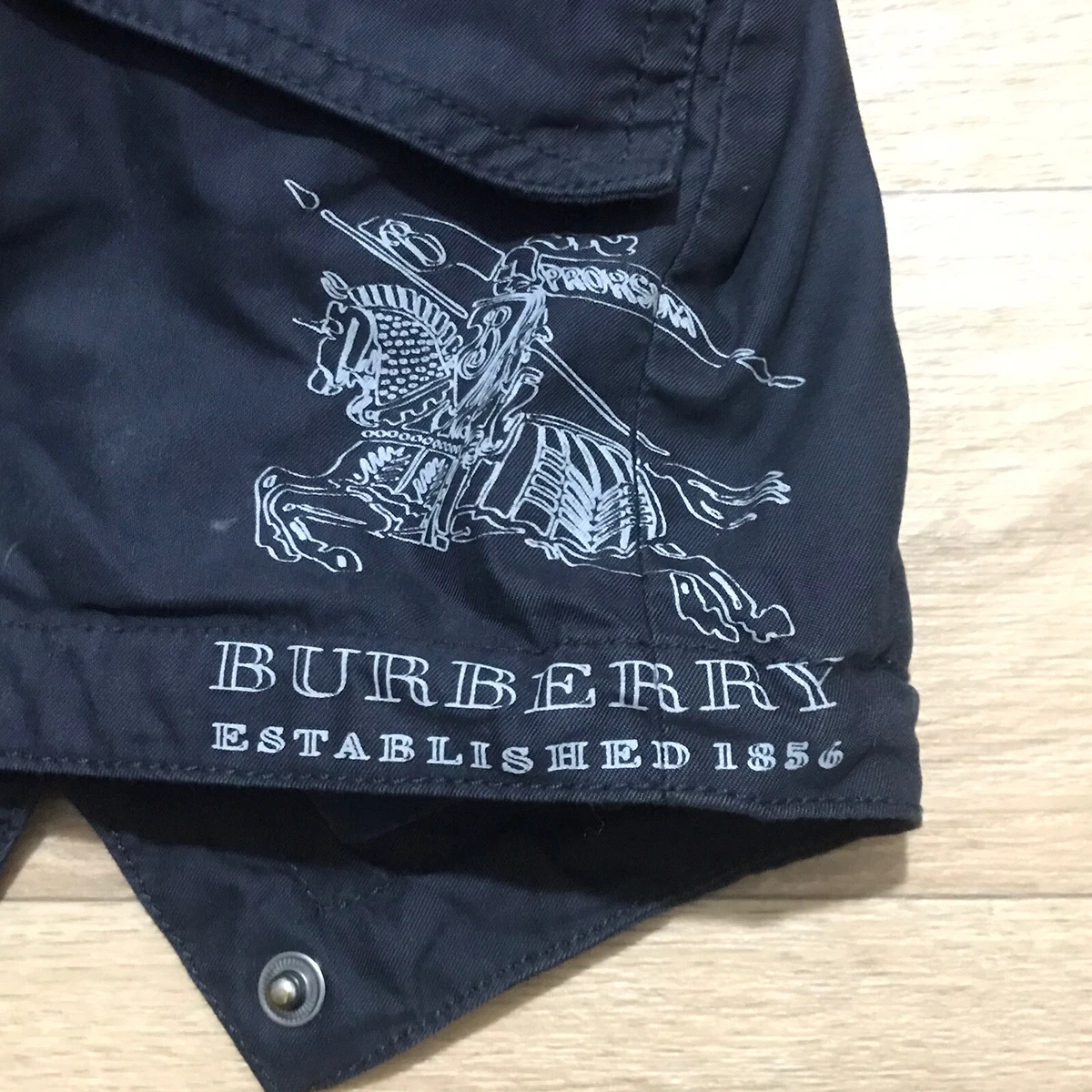 Burberry Baby Boys Jacket Coat Infant Hoodie Children blue navy cotton 6 Months