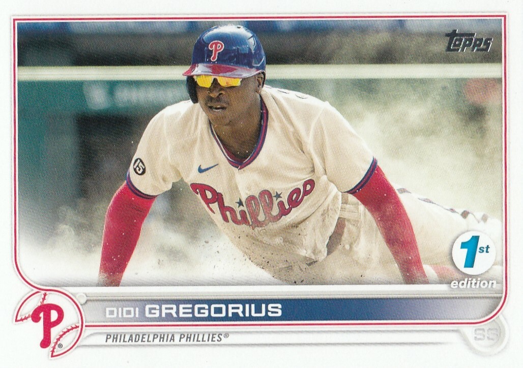 DIDI GREGORIUS TOPPS FIRST 1ST EDITION BASE PHILADELPHIA PHILLIES #44 2022 22