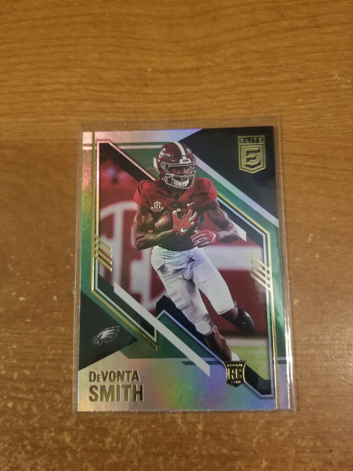 2021 PANINI DONRUSS ELITE FOOTBALL GREEN ROOKIES #120 DEVONTA SMITH RC NM/M
