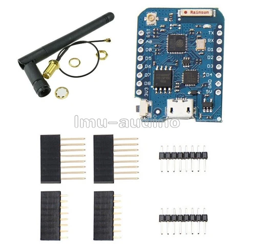 Mini WEMOS D1 Pro-16 Module+2.4G ESP8266 Series WiFi Wireless Antenna Connector