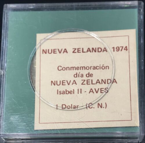 MONEDA NEW ZEALAND -1 DOLLAR 1974 - 6 FEBRUARY DAY- CONMEMORATIVE DOLLAR - Bild 4 von 4