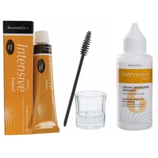 Biosmetics Intensive Eyelash & Eyebrow Tint 4 Pcs Kit w/'6' dev. [Choose Color]