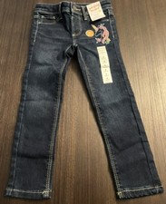 Jumping Beans Jegging Girls Size 4 Sequined Embroidery NEW Adjustable Waist