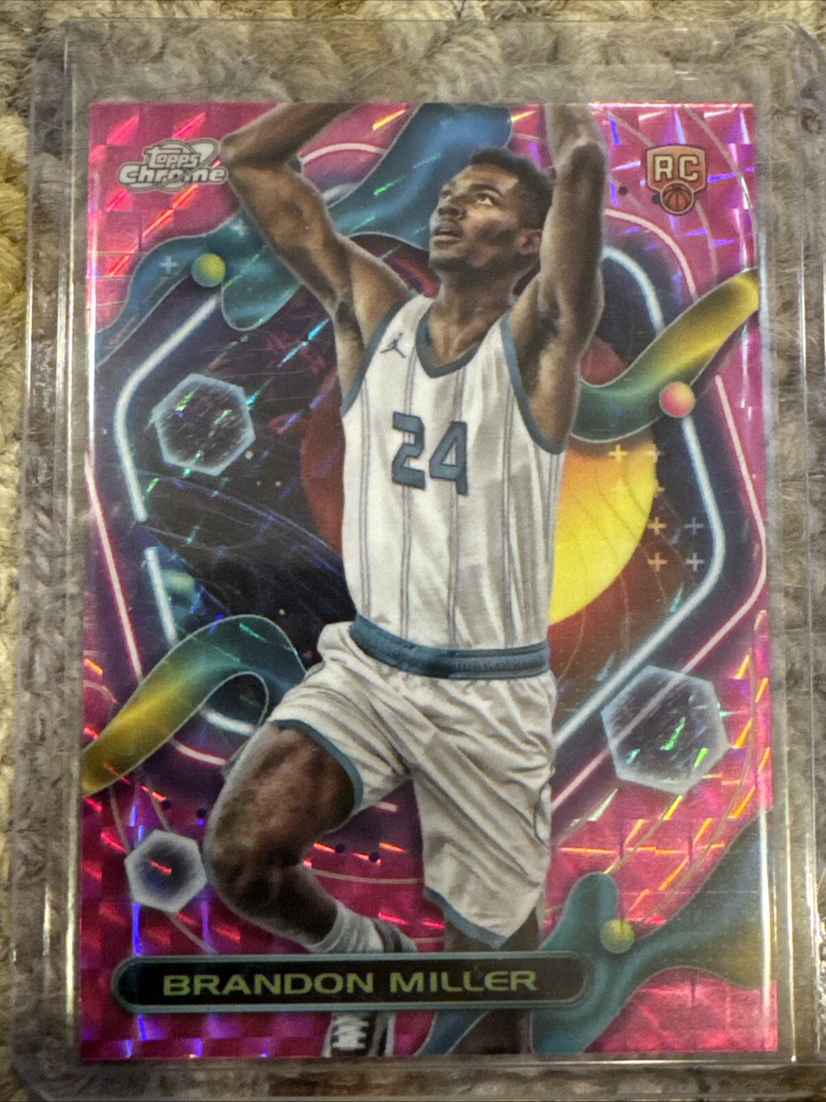 2023-24 Topps Cosmic Chrome #152 Brandon Miller RC RARE Pink Galaxy Refractor