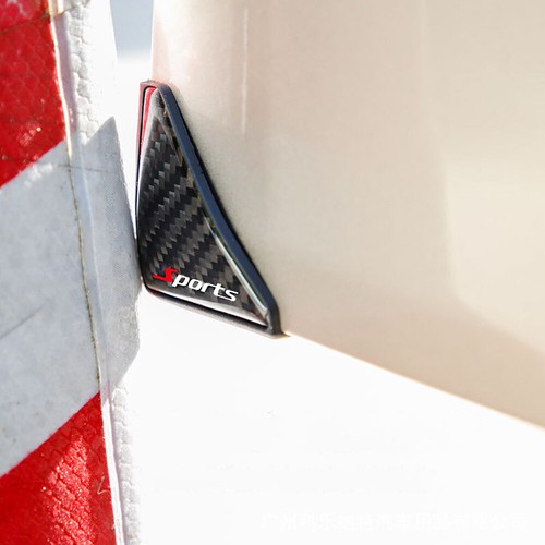 2x Carbon Fiber Car Accessories Door Protector Cover Corner Anti Scratch Sticker - Picture 7 of 16