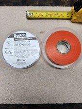 3M 3/4 Inch x 66 Ft. Scotch  Vinyl Electrical Tape 35, Orange- Single Roll