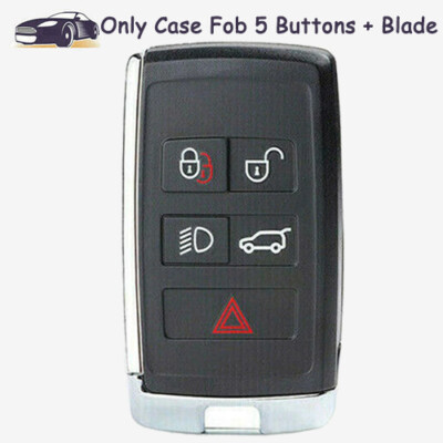 Smart Remote Key Case Shell Fob 5 Button for 2018-2022 Land Rover Range ...