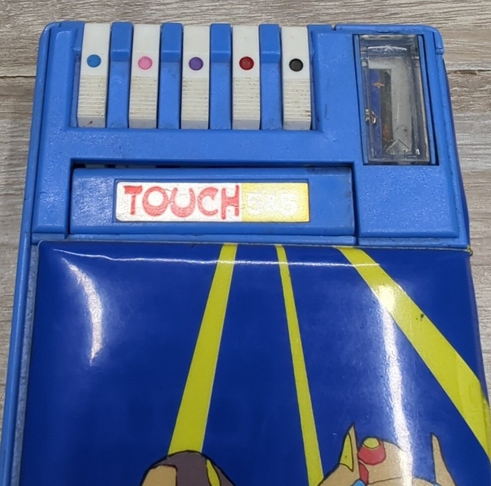 Vintage Flomo Blue Pencil Case Anime Robots KF-G725 Touch 5