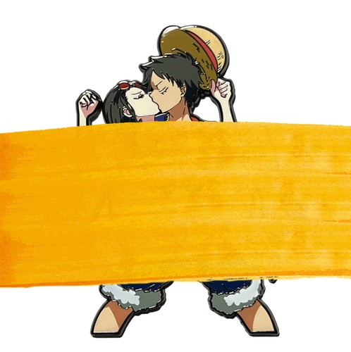 One Piece / Nico·Robin Luffy Enamel Metal Pin Badge Anime Collectible - Bild 1 von 2