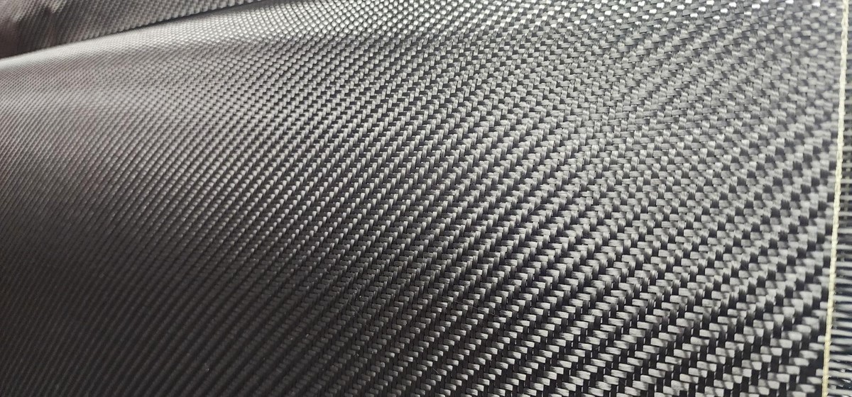 Pure Carbon Fiber Fabric Roll 2 x 2 Twill Weave 3k/200g for Structural Reinforce