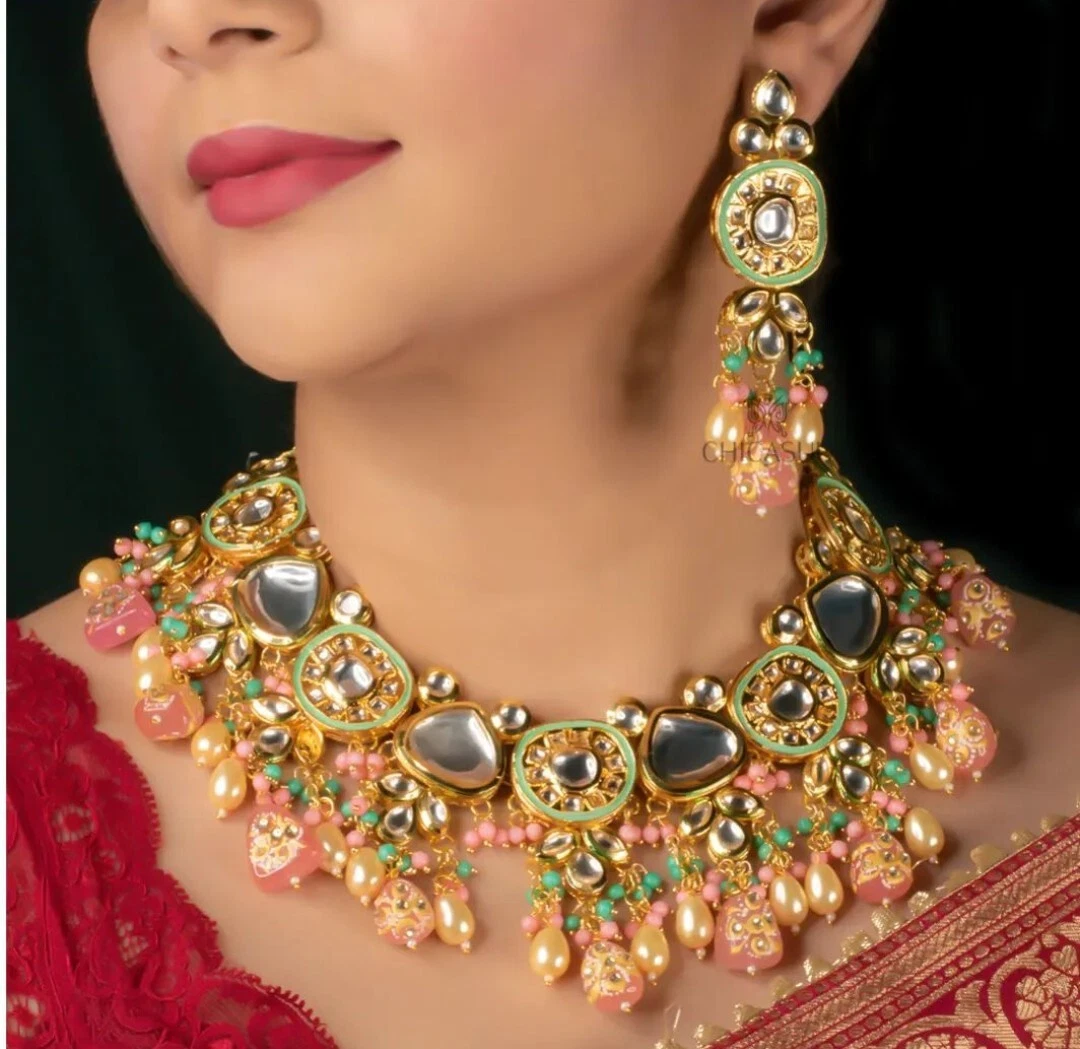 Necklace kundan deals