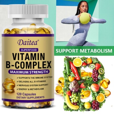 Vitamin B Komplex 120 Softgel Verbessert Energie Stoffwechsel Stärkt Nerven