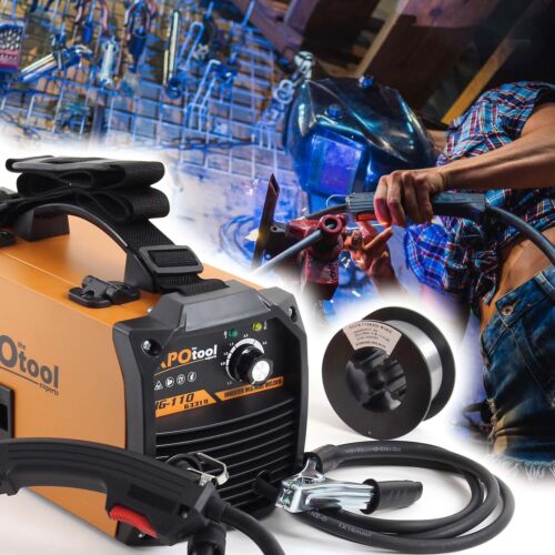 XPOtool MIG100 inverter filling wire welding machine without gas IGBT incl. accessories coil - Picture 3 of 9