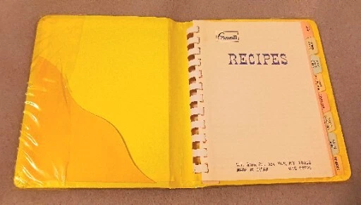 Vintage 60s 70s Recipe Notebook Made In Japan W.T. Grant Co. Holly Hobby - Image 2 of 4