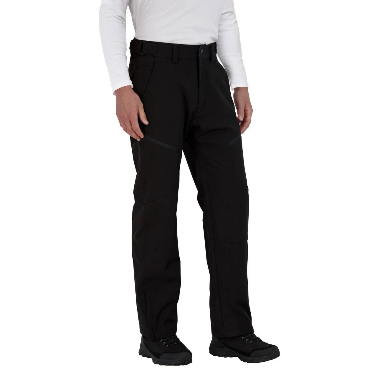 Gerry Men's Stretch Snow Ski/Boarder Tech Pants 4-Way Stretch Black - Small