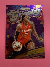Rhyne Howard 2024 Panini Prizm WNBA New Groovy Insert #9 Atlanta Dream