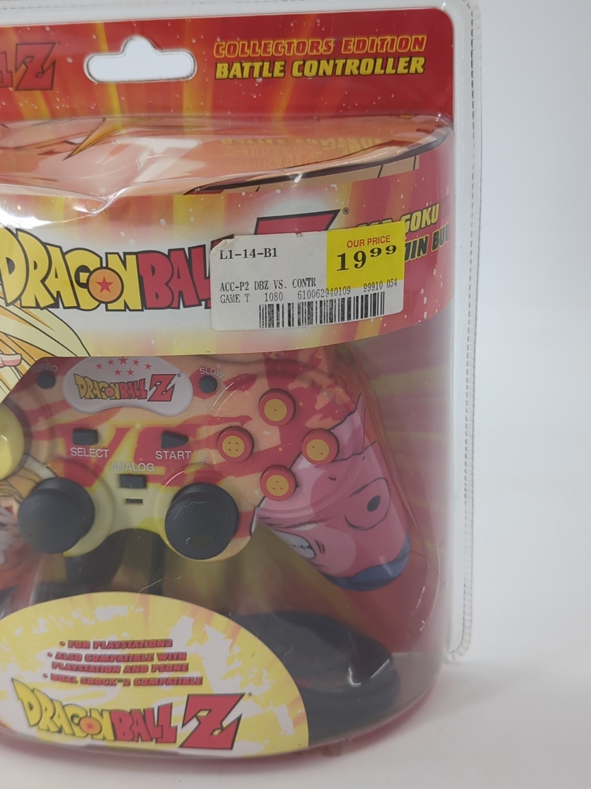 Dragon Ball Z SS3 Goku VS Majin Buu PS2 Controller LIMITED DBZ  NUBYTECH 2003