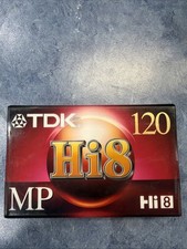 TDK Hi8 MP 120 NIB Brand New Unopened Original Packaging Quantity 7