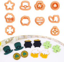 St Patrick'S Clay Cutters -10 Pcs Clay Cutters for Earrings Jewelry Small Stud E